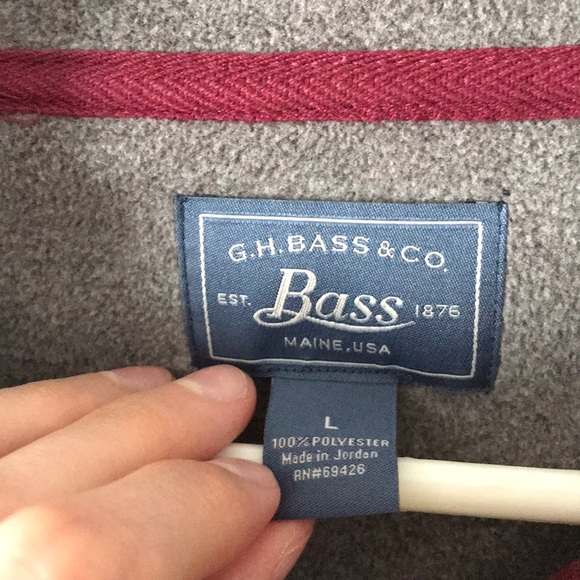 Burgundy fleece jacket - Picture 2 of 2